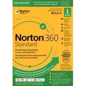Norton 360 Standard – 1-Year / 1-Device – UK/Europe